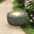 Stone Basket Bubbling Garden Fountain - 17"