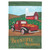 Red and Green "Bountiful Blessings" Double Applique Flag 18" x 13"