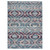 8.8' x 12' Purple and Blue Bohemian Trellis Outdoor Rectangular Area Throw Rug