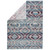 4' x 5.6' Purple and Blue Bohemian Trellis Outdoor Rectangular Area Throw Rug