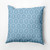 Tufted Outdoor Throw Pillow - 20" - Blue and White