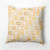 18" x 18" Yellow and White Arrow Outdoor Throw Pillow