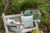 Canterbury Geometric Outdoor Throw Pillow - 20" - Blue and White