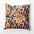 20" x 20" Yellow and Orange Wenstry Square Outdoor Throw Pillow