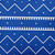 Mudcloth Square Outdoor Throw Pillow - 16" - Blue and White