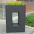 30" Charcoal Gray Contemporary Tall Rectangular Outdoor Planter