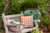 Button Up Square Outdoor Throw Pillow - 16" - Orange and White