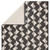 5.25' x 7.5' Black and Cream White Geometric Zemira Rectangular Outdoor Area Throw Rug
