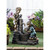 29.5" Black and Brown Doggy Wash Outdoor Garden Water Fountain
