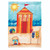 Nautical Beach Tent Large Outdoor Flag 30" x 44"