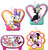 Pack of 4 Pink and Yellow Minnie Helpers Birthday Party Candles