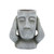 8" Cement Gray Hear No Evil Planter