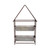 44" Gray and Black Galvanized House Frame Outdoor Planter
