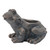 13" Black and Bronze Outdoor Frog Planter