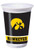 Club Pack of 96 Black NCAA Iowa Hawkeyes Disposable Plastic Drinking Party Tumbler Cups 20 oz.