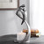 15" Silver Metal Family Candle Holder with Candle