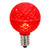 Club Pack of 25 LED G50 Red Replacement Christmas Light Bulbs - E17 Base