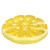 49" Inflatable Yellow Lemon Fruit Slice Circular Lounger Float