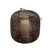 10" Black and Gold Hurricane Candle Lantern with Handle