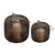 10" Black and Gold Hurricane Candle Lantern with Handle