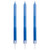 Club Pack of 144 Blue and White Solid Ombre Candles 4"