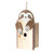 Set of 2 Brown and White Sloth Birdhouse Hanging Decorations 12"