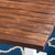 7-Piece Brown and White Finish Rectangular Wood Outdoor Furniture Patio Dining Set