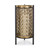 14.5" Gold and Black Cylindrical Hurricane Candle Holder