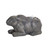 Gray and Black Sitting Rabbit Fountains 14"