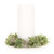 Set of 12 Green and Beige Foliage Candle Ring 9"