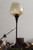 14.75" Decorative Medium Golden Luster Brown Stemmed Votive Candle Holder