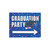 Pack of 6 Blue Graduation Party Outdoor Garden Yard Sign Decorations 30.5"