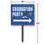 Pack of 6 Blue Graduation Party Outdoor Garden Yard Sign Decorations 30.5"