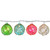 10-Count Pink and Green Globe Summer Patio String Light Set, 6.5 ft White Wire
