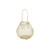 12" Gold Handmade Lantern with Arched Handle