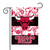 18" x 13" Pink and White NBA Chicago Bulls Outdoor Garden Flag