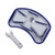 12" Blue and White Deluxe Large Weighted Swimming Pool Vacuum Head with Bumper