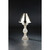 14.5" Champagne Gold Colored Lamp Design Mercury Glass Candle Holder