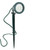 17" Clear LED with Color Lenses Outdoor Patio Green Stake Spotlights