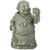 11.5" Gray Smiling Monk with a Mug Religious Outdoor Patio Garden Statue