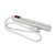 2.5' Stanley Powermax 6-Outlet White Grounded Electric Power Strip