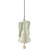 5.25" White Angel With A Dropping Pearl And Wings Glass Christmas Ornament