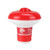 5" Red and White Small Dirt Devil Floating Swimming Pool Chlorine Dispenser