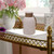 10" White and Brown Diamond Texture Glass Pillar Candle Holder Lantern