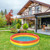 59" Red, Yellow, and Green Inflatable Round Kiddie Swimming Pool