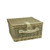 13.5" Warm Beige Handwoven 4-Person Picnic Basket Set with Accessories