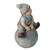 16" Gray and Blue Young Boy Gnome Sitting on Ball Spring Outdoor Garden Figure