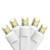25ct Warm White LED Wide Angle Christmas Lights - 7.5 ft White Wire