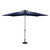 10ft Outdoor Patio Market Umbrella with Hand Crank, Navy Blue