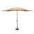 10ft Outdoor Patio Market Umbrella with Hand Crank - Beige